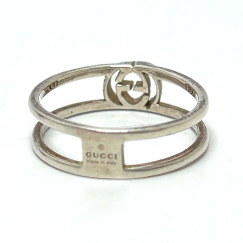 Gucci Interlocking G Ring, Sv925, Women's Silver - image 3